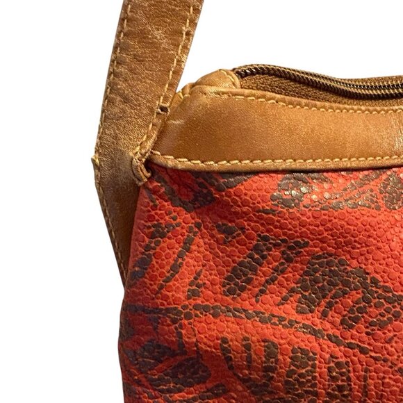 Gucci Vintage Shoulder Bag Crossbody Leather Logo Palm Trees Leafs Rare - Picture 8 of 16